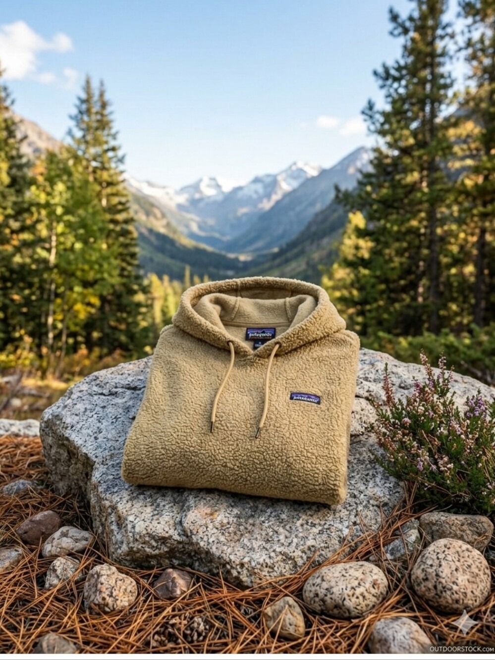 Patagonia Beige/Tan Sherpa Hoodie Pullover